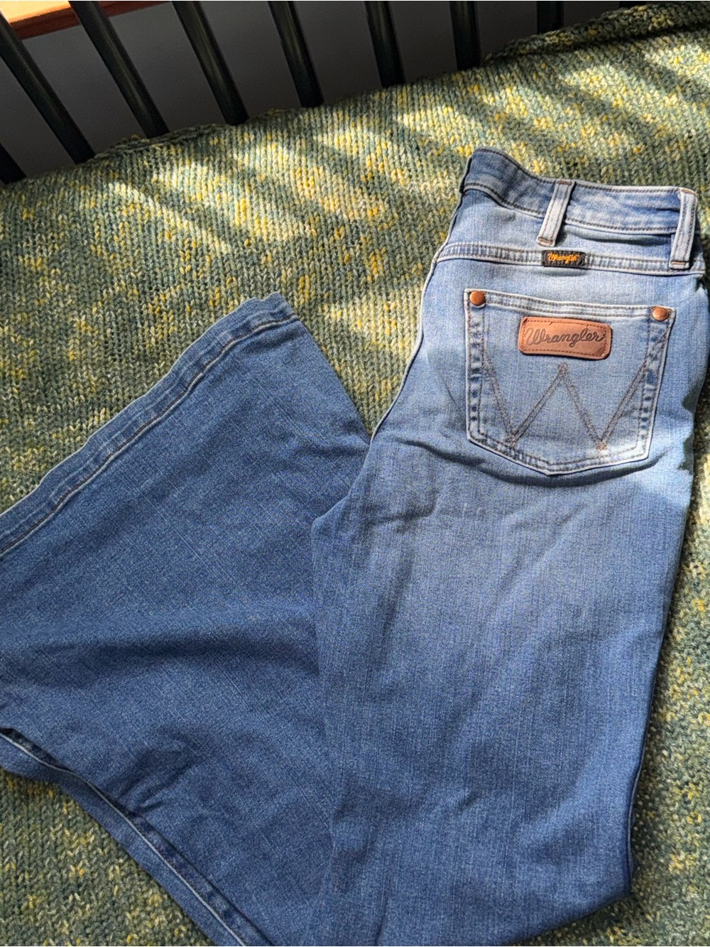 Wrangler Women’s Light Blue Wide Leg Jeans